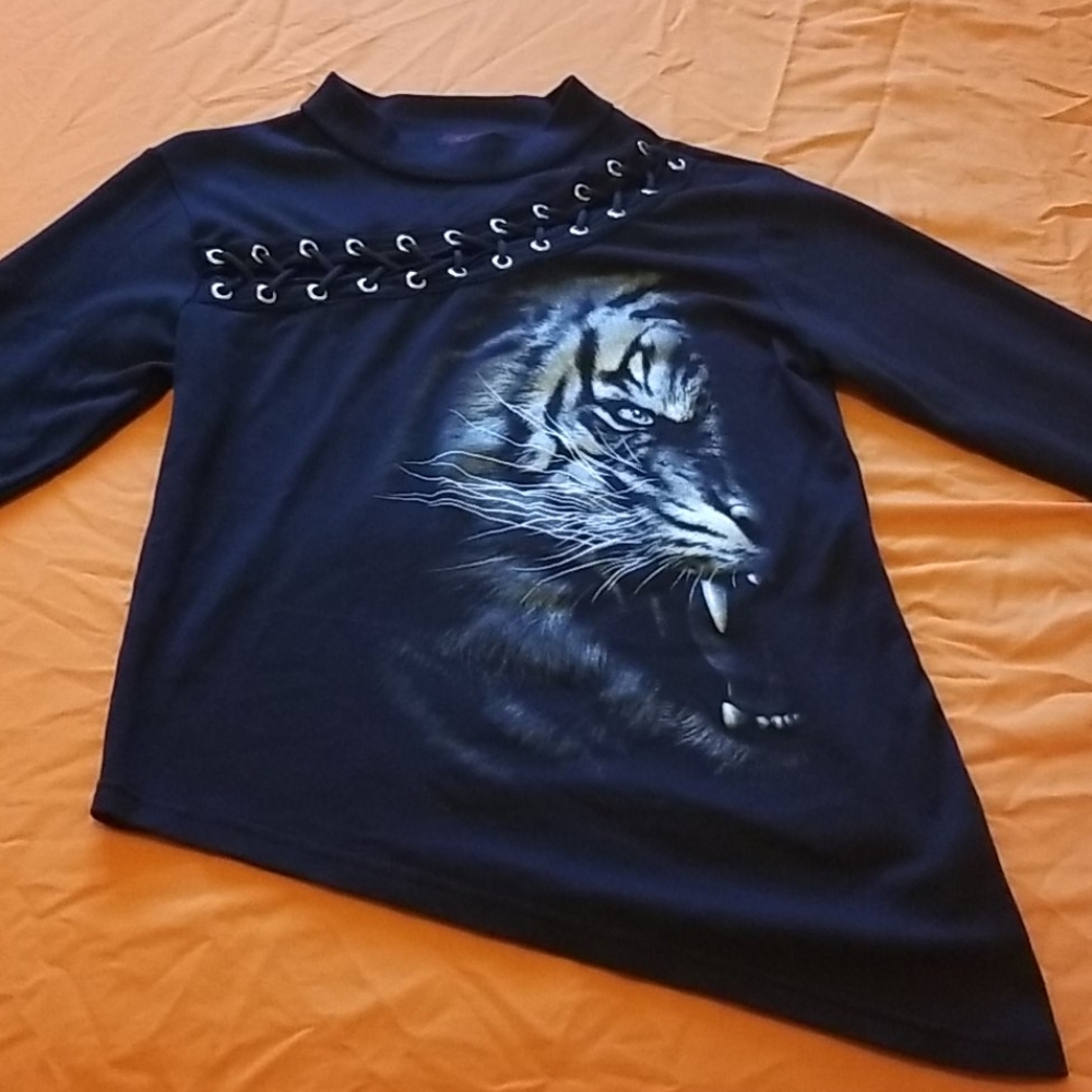 Gothic Tiger long sleeve top
